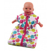 Puppen-Schlafsack Pinky Bubbles