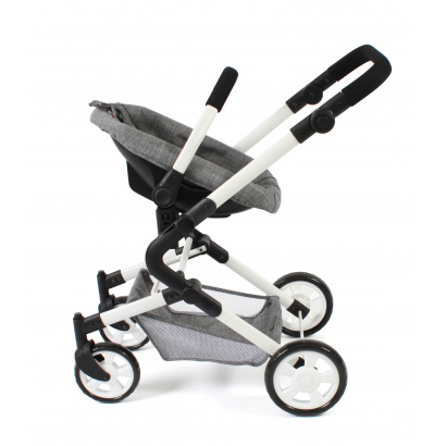 3-in-1 Kombi-Puppenwagen Lia Jeans grey