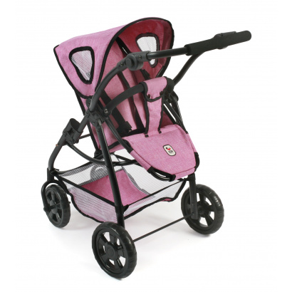 Kombi-Puppenwagen 3 in 1 EMOTION ALL IN Jeans pink