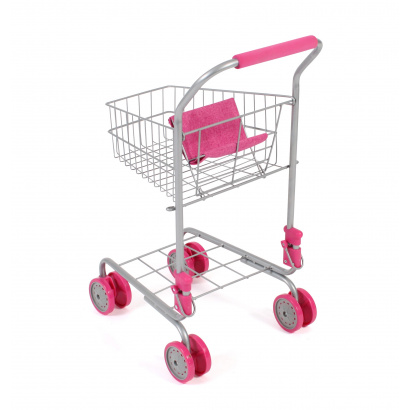 Supermarkt-Einkaufswagen pink