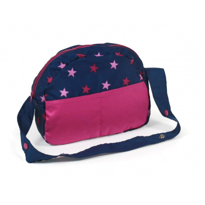 Puppen-Wickeltasche Stars marine